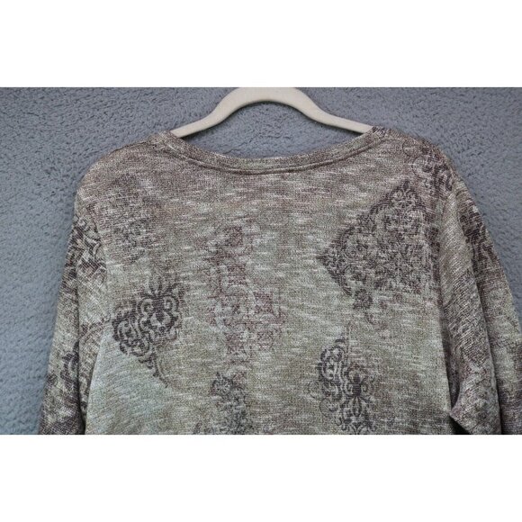 Catherines 3/4 Wide Sleeve Gold Metallic Tunic-Size 2X - Picture 10 of 10